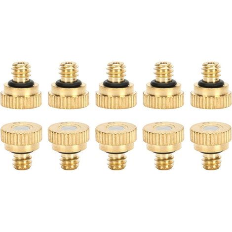 10 Messing-Sprühdüsen, 0,2 mm Niederdruck-Leitungswasser-Sprühkopf für den Außenbereich (1/5)