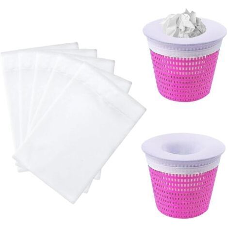 30-Piece Pool Skimmer Socks - Fine Mesh Nylon Traps Debris and White Leaves (1/5)