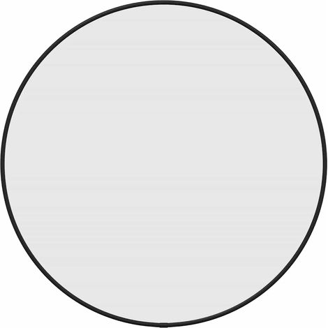 Miroir mural Noir Ø 50 cm Rond (1/5)