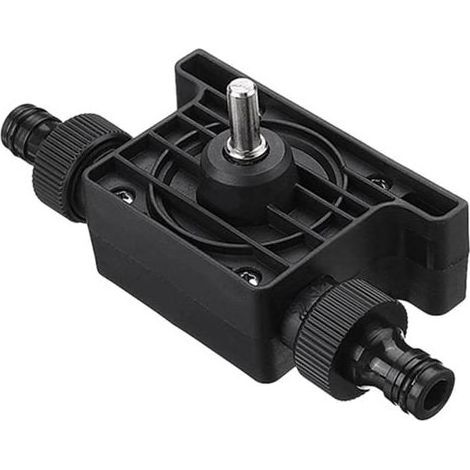 Pompe portable pour perceuse électrique - Pompe à grand débit - Pompe livrée standard avec deux connecteurs pour mandrins de perceuse (1/5)
