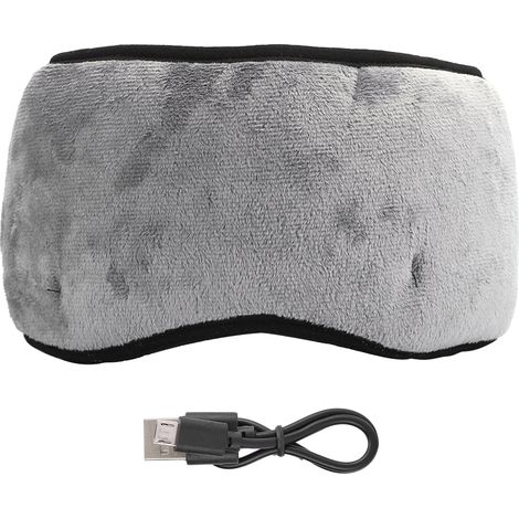 Kabellose Bluetooth 5.0 Schlafmaske mit integrierten Kopfhörern für Schlaf und Reisen, Grau (1/5)