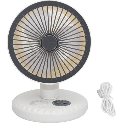 Ventilateur de bureau USB silencieux, puissant et efficace, 3 vitesses réglables, circulation d'air, pour bureau, maison, voyage, blanc (1/5)