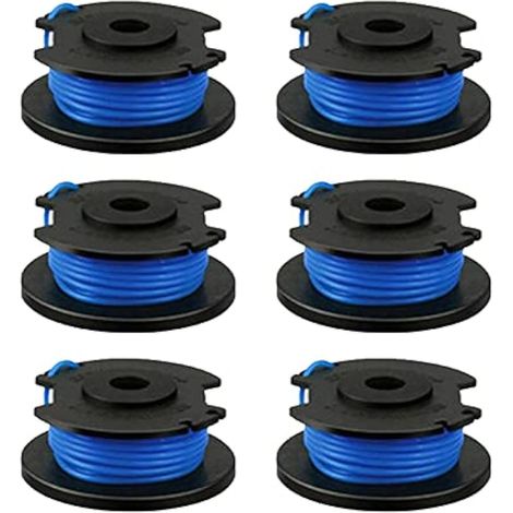 Bobine de fil pour débroussailleuse Ryobi 1,65 mm AC14RL3A pour débroussailleuse Ryobi One+ AC14RL3A, Ryobi 18 V, 24 V et 40 V (6 bobines) (1/5)