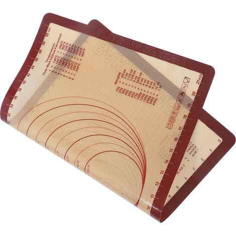 Tapis de cuisson en Silicone tapis de cuisson réutilisable Pâtisserie rectangulaire nattes non levain plaque de cuisson en silicone tapis de cuisson antiadhésif Gel de silice'-'- (1/5)