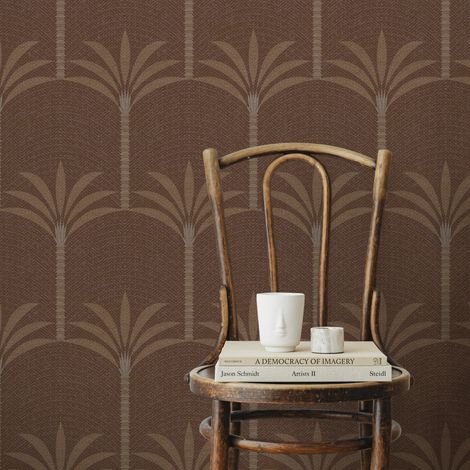 Papier peint Palmtree 1005 x 52cm Marron (1/5)