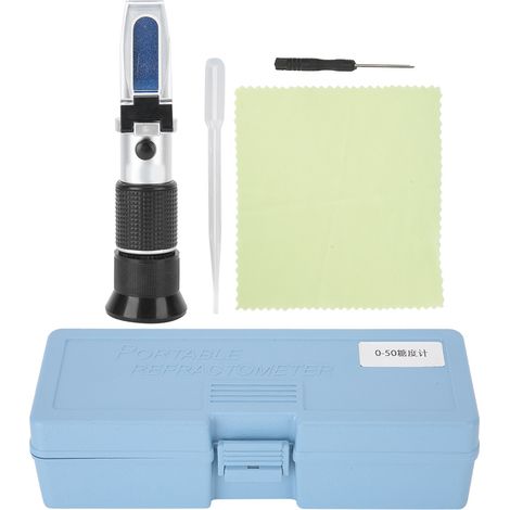 Testeur de Sucre Portable 0‑50% - Réfractomètre à Main pour Mesure Concentration Sucrée (1/5)
