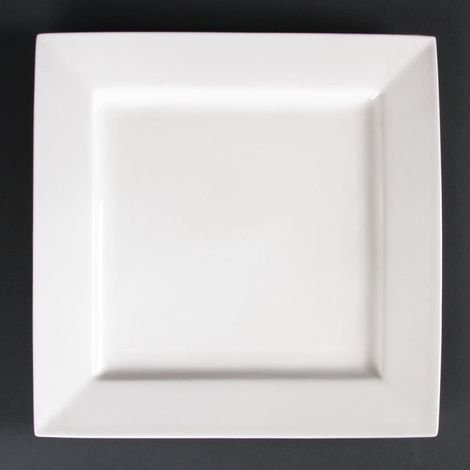 Assiettes Carrées Lumina 265mm (Lot de 4) - Ref DP965 - Olympia (1/4)