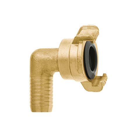 Codo de 90° para tubería de 25 mm - 1'' de latón