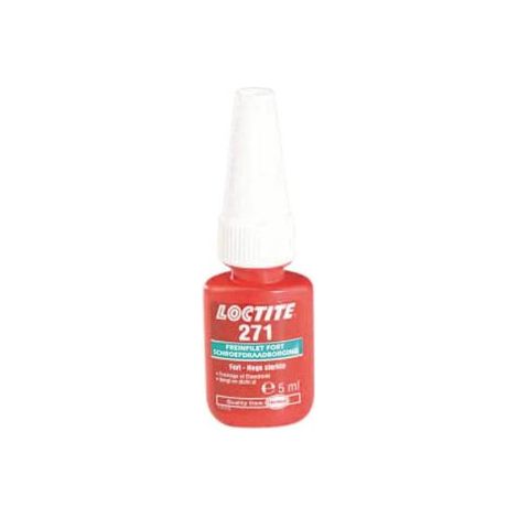 Adhésif frein filet Loctite 271 rouge – Pour aluminium, laiton, acier inoxydable – Application précise pour chantiers humides