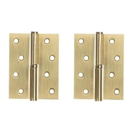 Hella Hinge Door 100x75x2.5 mm Fini Brossé Métallique (1/2)