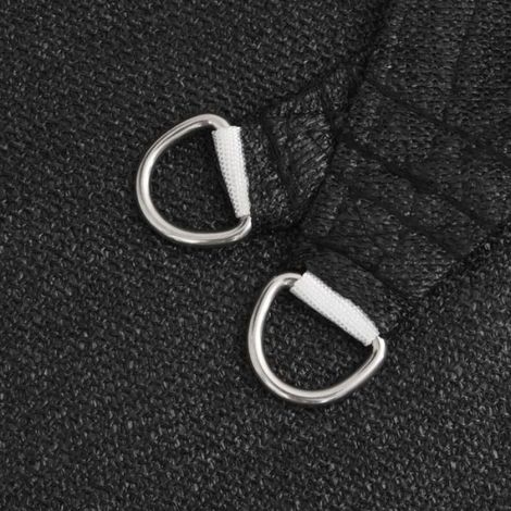Voile d'ombrage 160 g/m² Noir 4,5x4,5x4,5 m PEHD Femeo (1/5)