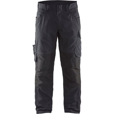 Pantaloni da lavoro elasticizzati 1495 - Nero/Grigio scuro L - FR(46) - SE(C52) - Standard (1/5)