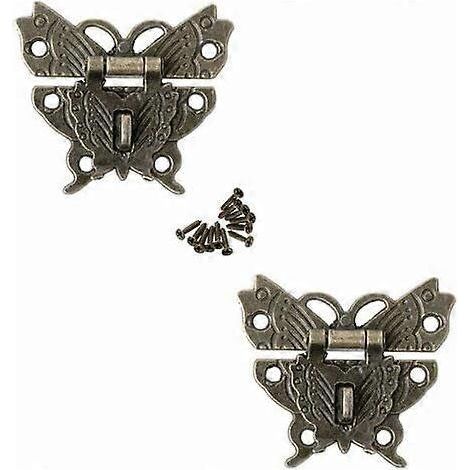 loquets de style antique, fermoirs à boucle papillon pour armoire décorative, boîte à bijoux, coffret cadeau, valise, Yeurié (1/5)