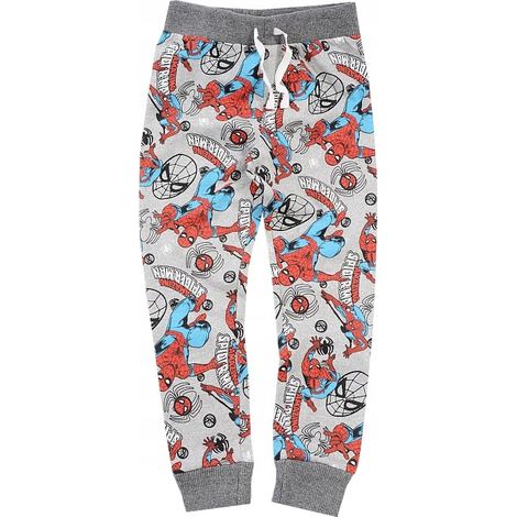 Spider-Man Jungen-Jogginghose, isoliert, grau, Comic 104 D022F