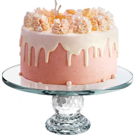 Présentoir à Gâteau, Plateau à Gâteau en Verre Cristal Décoration (1/5)
