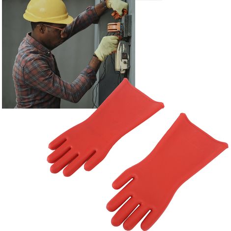 Gants isolants 12 kV, gants en caoutchouc haute tension, gants isolants pour la maintenance des électriciens (1/5)