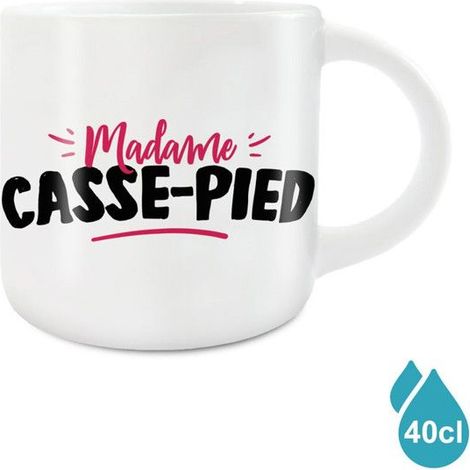 Mug - STC - Madame Casse-Pied - Ceramic - 40 cl - White (1/3)