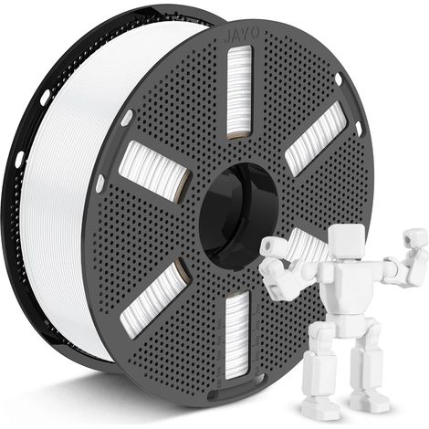 PETG Filament 1.75mm 1.1KG Blanc, Haute Résistance 3D Filament (1/5)