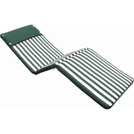 Cuscino Real Lettino 194,5x59x4 cm in Poliestere Verde (1/2)