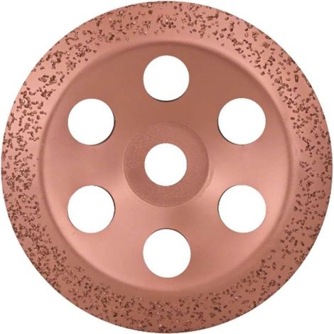 Meule assiette carbure 180mm grain moyen pour grandes meuleuses angulaires avec écrou de serrage - BOSCH - 2608600366