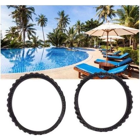 pair 2 pièces de chenilles de pneus de nettoyage de piscine pour MX6 MX8 MX9, R0526100, accessoires de remplacement de piste de ceinture de piscine, pneus de nettoyage de piscine (1/4)