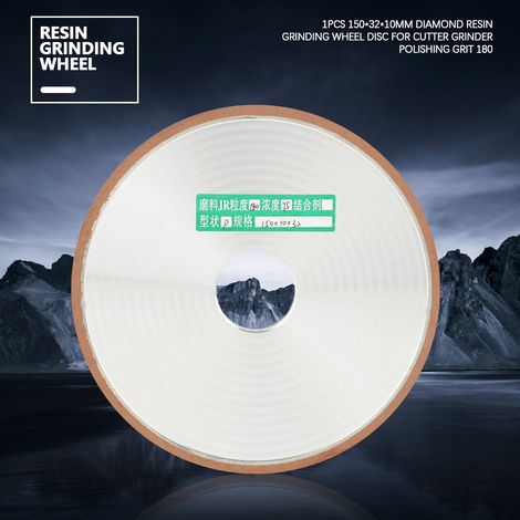 disque de meulage diamanté en résine 1503210 mm pour meuleuse, grain 180 (1/5)