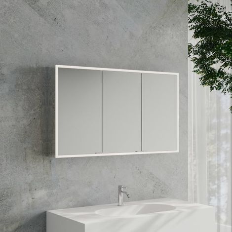 Kronenbach Cube 2.0 Spiegelschrank 120 cm, Aufputz, 3-türig (1/5)