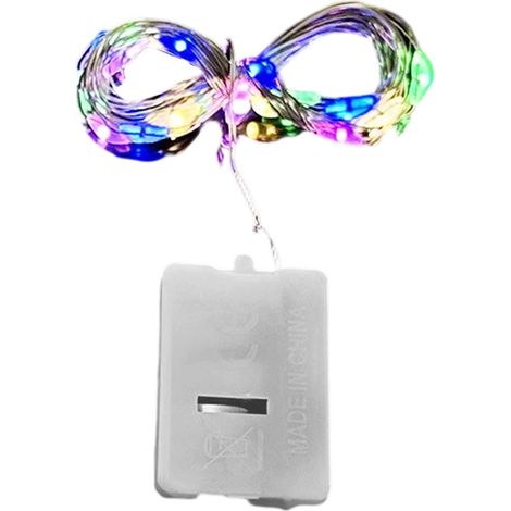 Guirlande lumineuse LED en fil de cuivre, trois fonctions clignotantes, idéale pour décorer un gâteau, petite boîte carrée. (1/5)