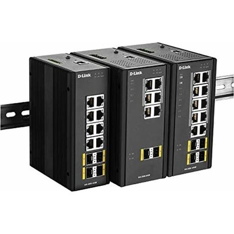 D-Link 300G12SW - Switch, 8-Port, Gigabit Ethernet, 4x SFP (DIS-300G-12SW)