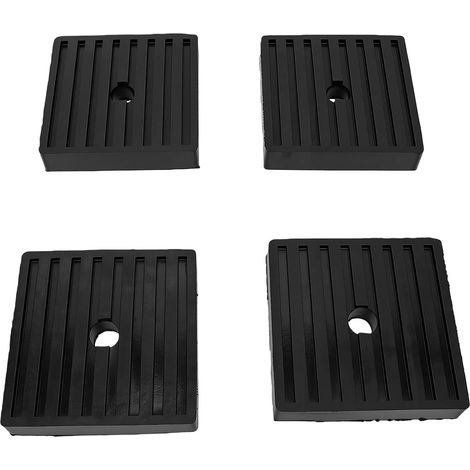 10.2 x 10.2 x 2 cm Pack of 4 Heavy Duty Rubber Anti-Vibration Pads (1/5)