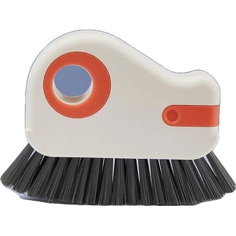 Spazzola per la pulizia delle scanalature, setole rigide, impugnatura ergonomica, arancione (1/2)
