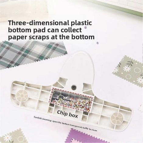 KW-TRIO Perforatrice en papier à motifs de dentelle pour emballages de fêtes faits maison (1/5)