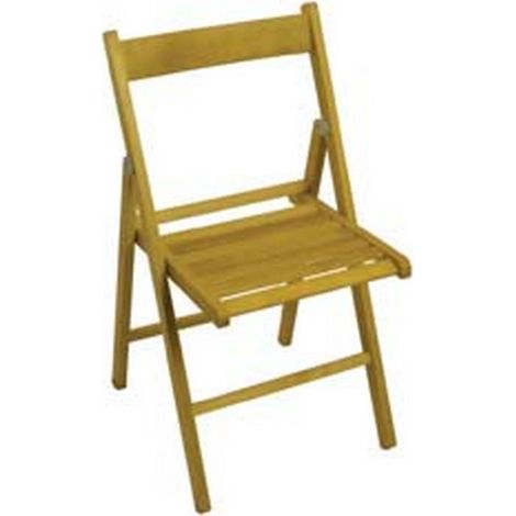 4PZ SEDIA BIRRERIA PIEGHEVOLE LEGNO NATURALE cm41,7x6,6x87,5h.chiusa