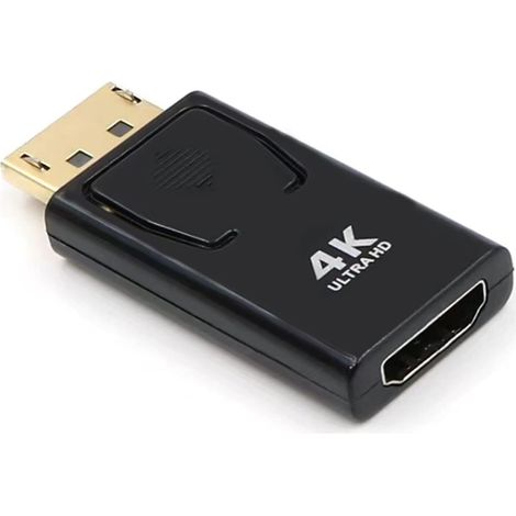 Displayport vers Hdmi Adaptateur, Adaptateur Compatible avec Ordinateur De Bureau/Pc De Bureau/Pc/Moniteur/HDTV, Adapté Aux éQuipements Displayport Et Hdmi Connexion (1/5)