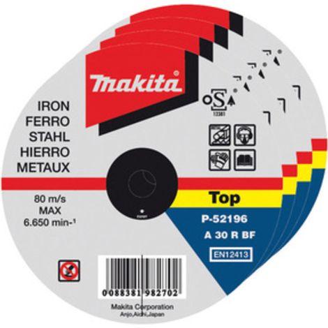 MAKITA CONF.50 DISCHI P/FERRO 115X1,0X22- 1,0 confezione