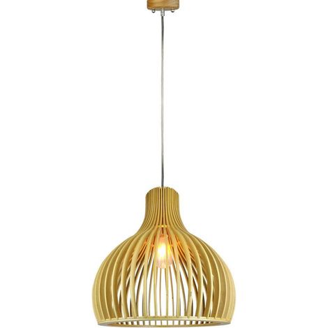Lámpara de araña LED de madera V-TAC, portalámparas E27, diámetro 45 mm, cable de 1 m