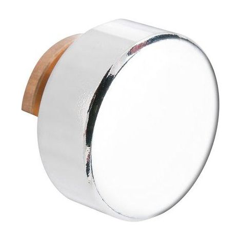 Patte à glace ronde laiton chromé Ø20mm