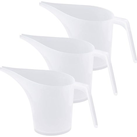 Lot de 3 verres doseurs plastique 1000ml avec bec verseur