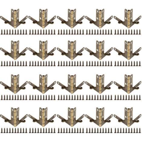 33x30mm jack spring hinge, small seven character hinge, 20 pieces per pack (bronze color) (1/4)