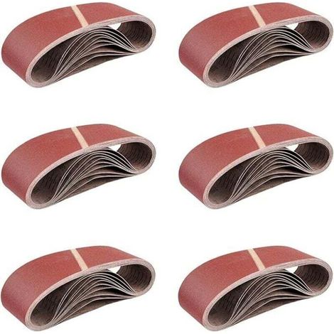 pcs Bande Abrasive 75 x 533 mm, Bandes Abrasives Mixte pour Ponceuses à Bande,grains 40/60/80/120/180, (1/3)