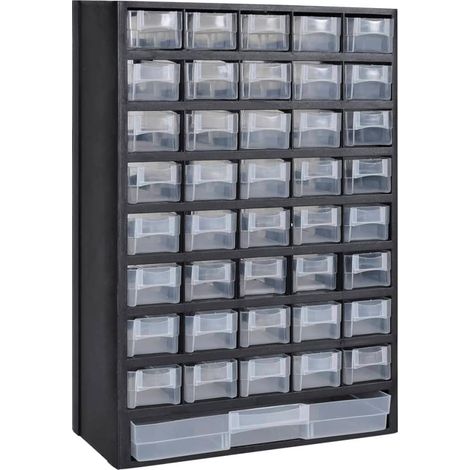 Armario de herramientas con 41 cajones de plástico almacenamiento de caja de herramientas 020003803 (1/3)