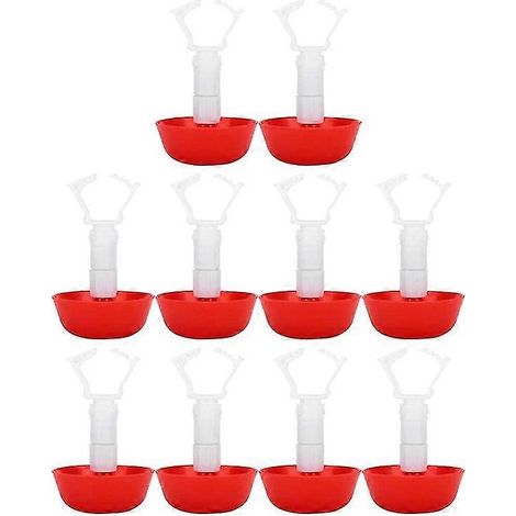 10 Stück Geflügel-Hühnertränke zum Aufhängen, für Küken, automatische Tränken, Trinkbrunnen für den Zugang zum Bauernhof (1/5)