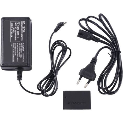 1 Adaptateur Secteur,Plastique,Sortie 12.6V,ABS,Noir,Pour Caméra M2 M50 M100 M10 -E12 (1/5)