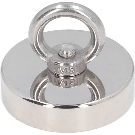 Outil de récupération NFM60-S d'une force de traction de 140 kg, avec anneau de levage et aimant. (1/5)