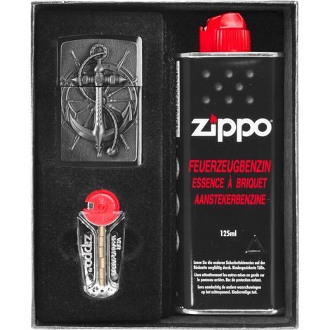 Set regalo accendino Zippo con emblema nautico n. 1 (1/3)