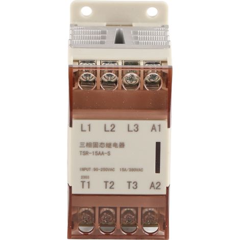 Relais statique SSR 15A 90-250V AC entrée vers 24-380V AC sortie, module de contrôle domestique TSR 15AA S, accessoire 15 ampères (1/5)