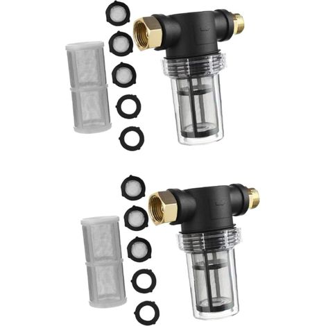 2 Ensembles Filtre De Robinet Tuyau Robinet De Filtre Anti-éclaboussures Filtre à Eau du Robinet Adoucisseur d'eau pour Lavabo Rallonge De Robinet D'évier Filtre Évier Pc (1/5)