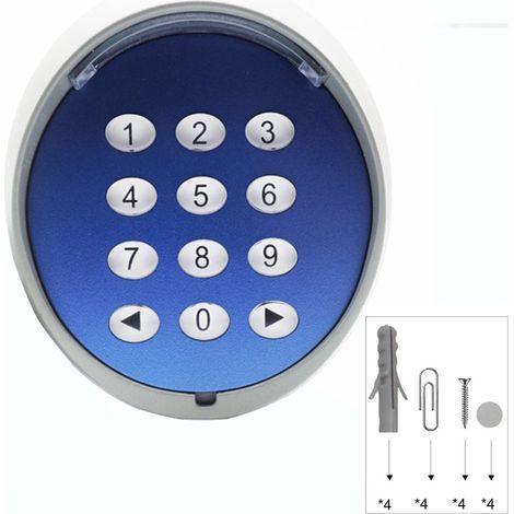 Clavier Porte - 433.92 MHz - Sans Fil - Code Tournant - Pour Porte Automatique Garage Poulailler Entrée Maison - 1 Pièce (1/5)