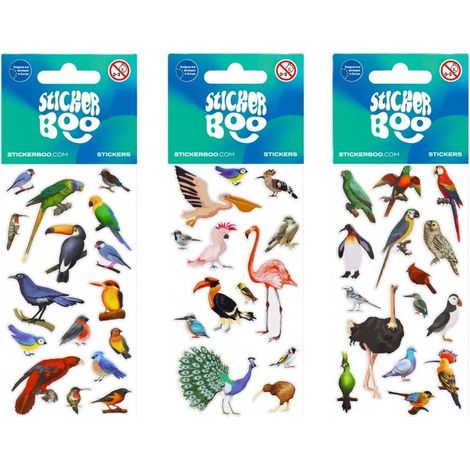 Adesivi BOO Birds 2 mix