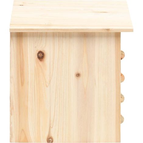 Maison Exclusive - Casetta per Pipistrelli in Legno Massello di Abete 30x20x38 cm (1/5)
